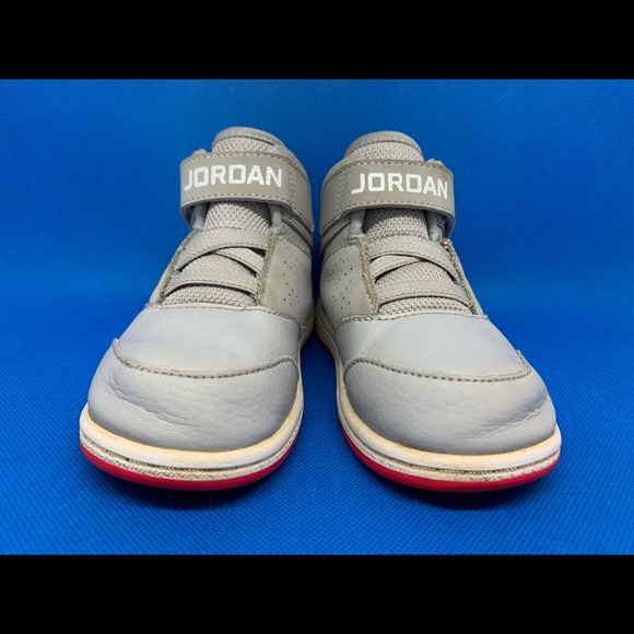 NIKE Air Jordan 1 Flight 5 Premium Wolf Grey Athletic Shoe 881437-008 Kids Sz 8C - Picture 6 of 10